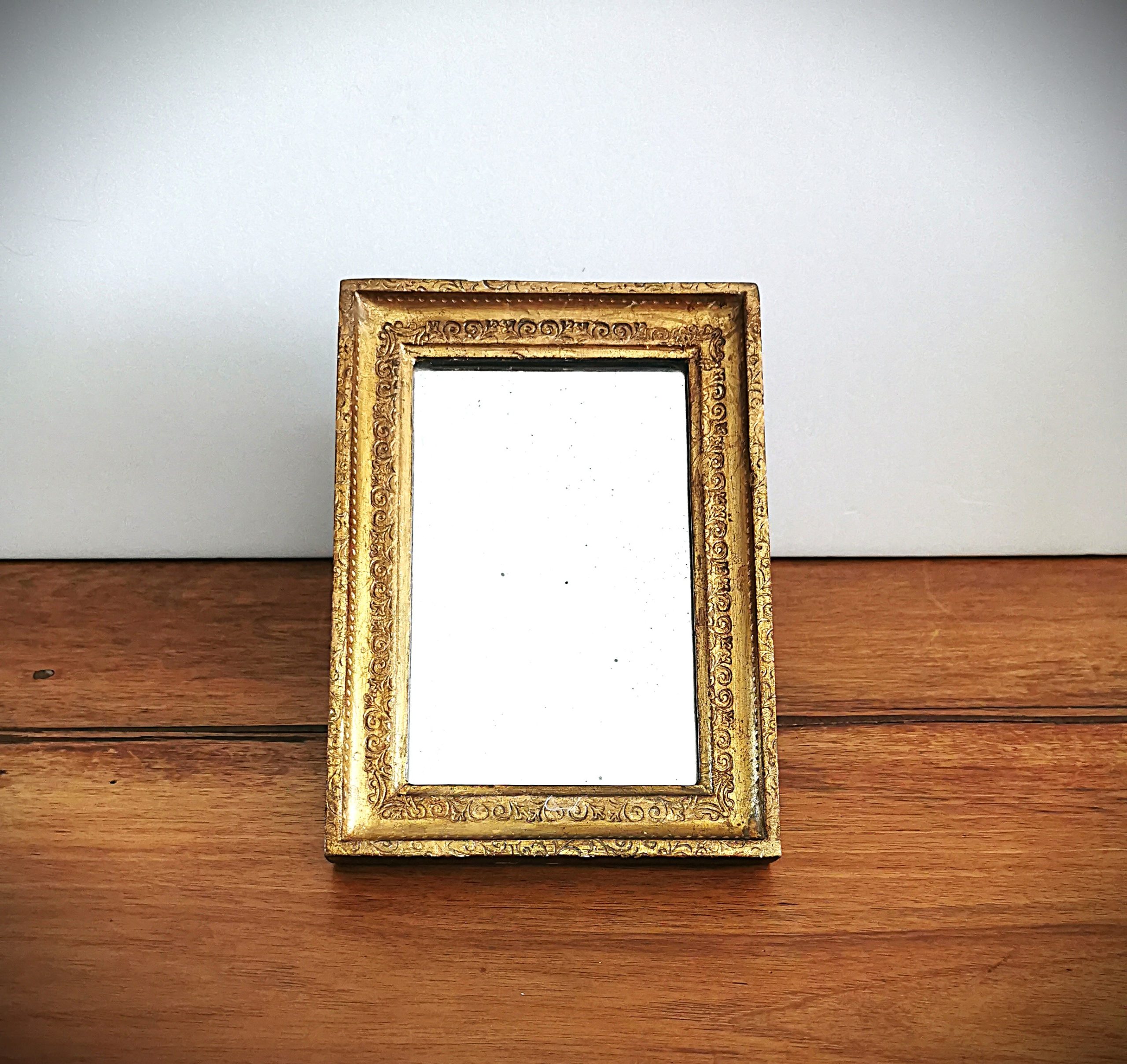 VD592 Petit Miroir Doré Pass Antiq - Achat et vente d'oeuvres d'art