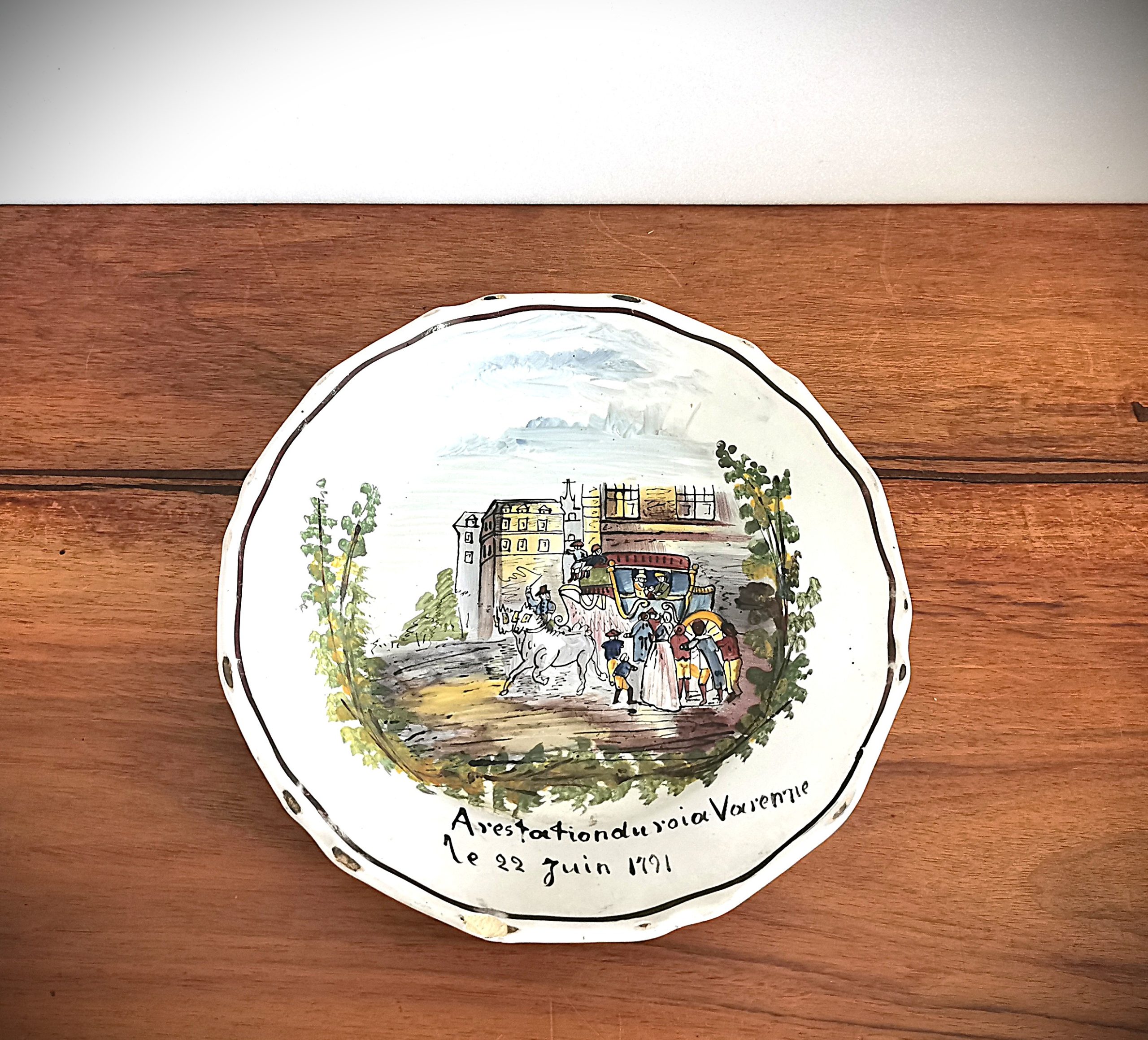 VD630e Assiette Varennes 1791 Pass Antiq - Achat et vente d'oeuvres d'art
