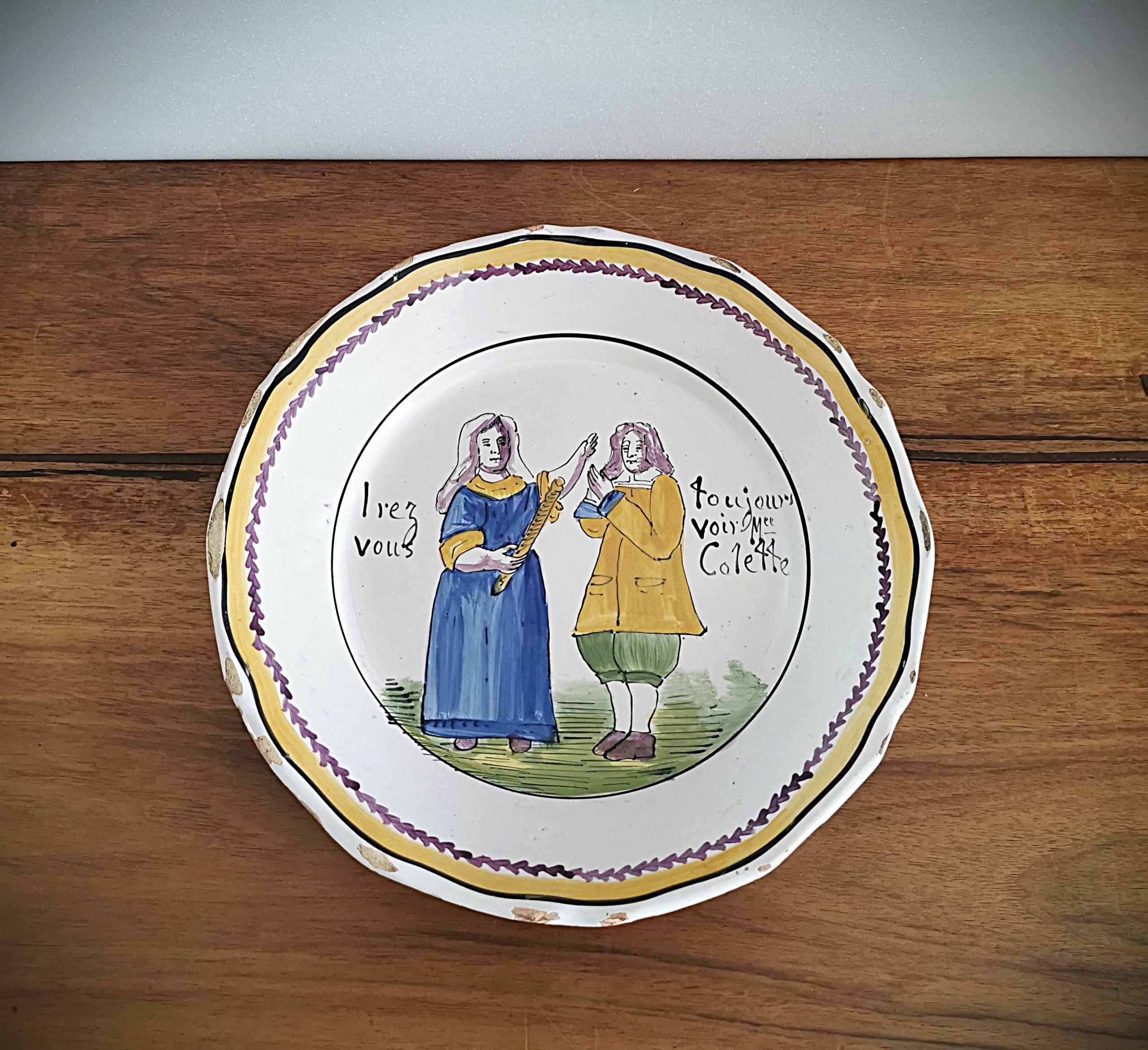 VD630f Assiette Colette Pass Antiq - Achat et vente d'oeuvres d'art