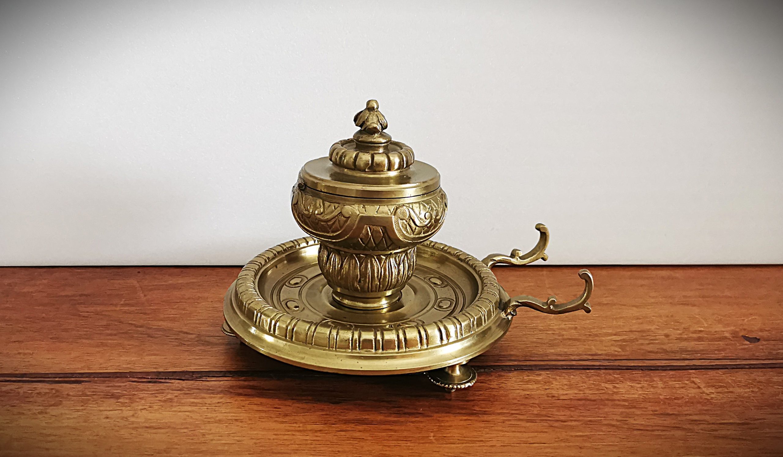 VD87 Encrier Bronze Pass Antiq - Achat et vente d'oeuvres d'art